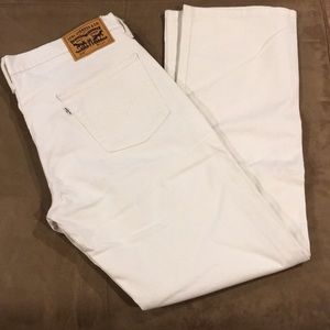Mens Levis 54 White Jeans 34 34x32 